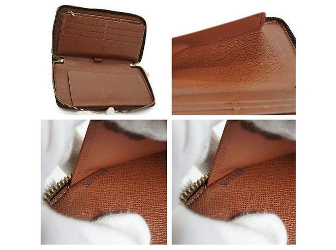 Louis Vuitton Cartera Long Continental Zippy Organizer Monogram Castaño - vista 4