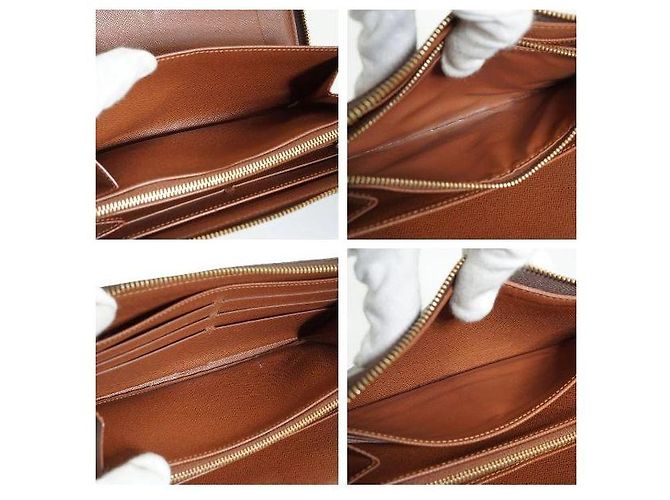 Louis Vuitton Cartera Long Continental Zippy Organizer Monogram Castaño - vista 5