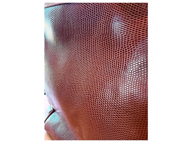 Borsa Tote Salvatore Ferragamo pelle marrone Gancini - vista 9