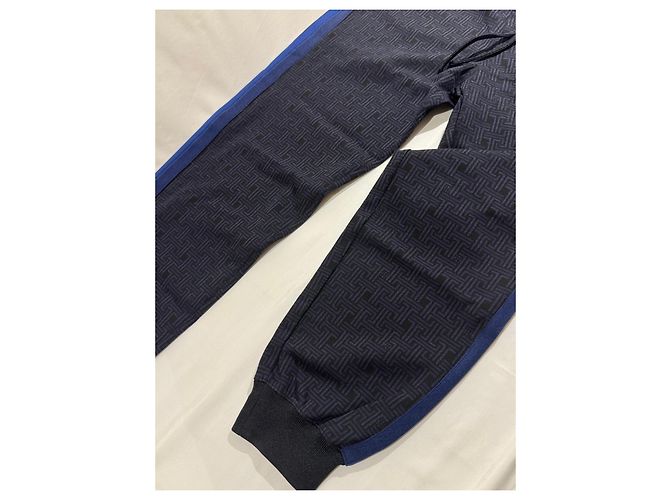 Lanvin Pantaloni Jogging Monogram Blu Navy Blu scuro - vista 2