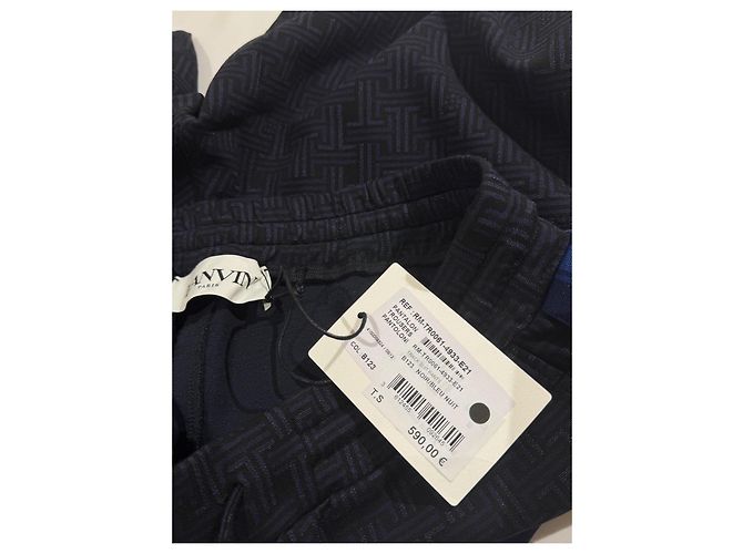 Lanvin Pantaloni Jogging Monogram Blu Navy Blu scuro - vista 5