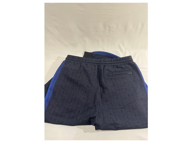 Lanvin Pantaloni Jogging Monogram Blu Navy Blu scuro - vista 6