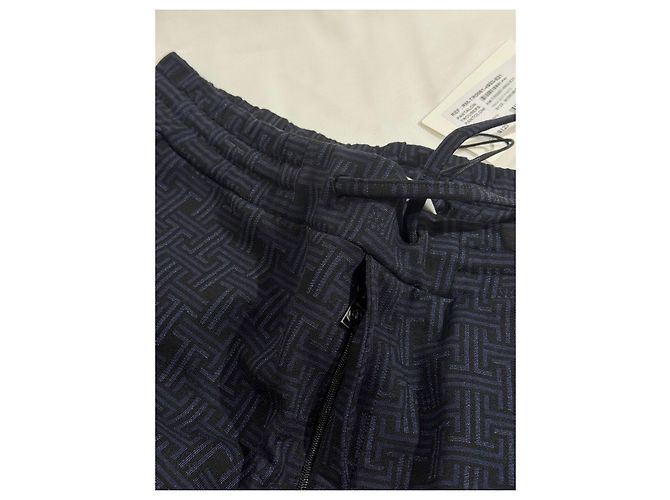 Lanvin Pantaloni Jogging Monogram Blu Navy Blu scuro - vista 8
