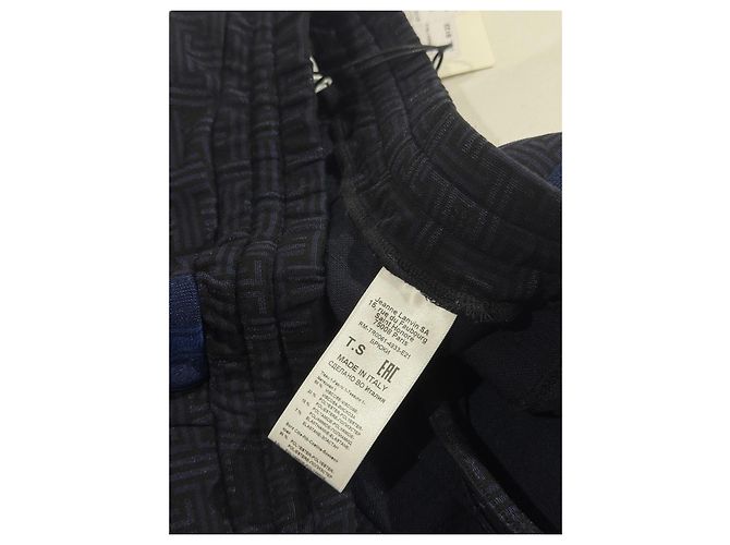 Lanvin Pantaloni Jogging Monogram Blu Navy Blu scuro - vista 9