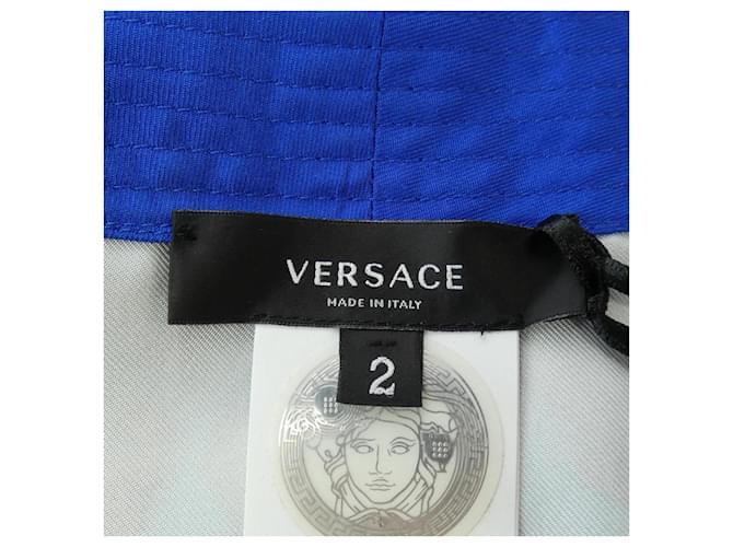 Cárdigan Versace 100% seda Azul Dorado Verde - vista 4