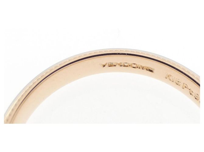 Autre Marque Vendome Au750 Pink Gold Platinum Ring Golden - view 3