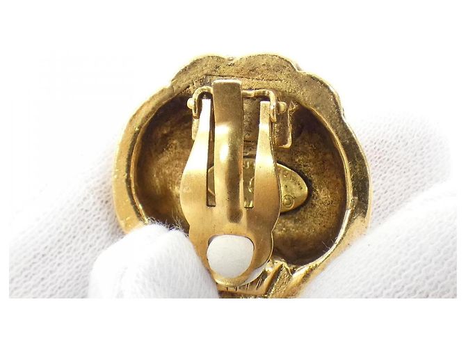 Timeless Chanel Vintage Ohrringe Golden - Ansicht 5