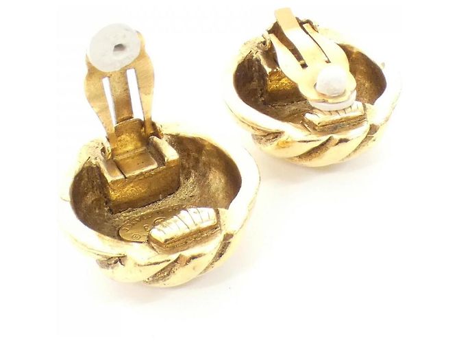 Timeless Chanel Vintage Ohrringe Golden - Ansicht 7