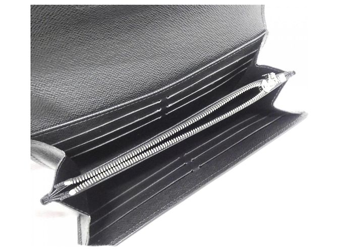 Twist Louis Vuitton Epi Leder langer Bifold Wallet Schwarz - Ansicht 4