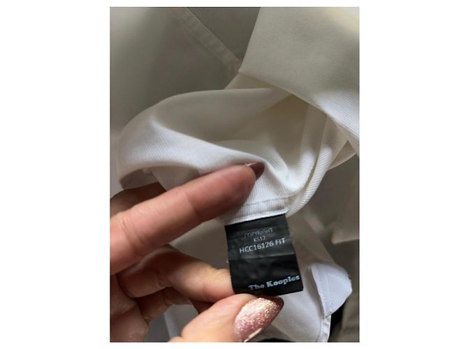 The Kooples Camicia bianca con colletto mao e bottoni a teschio Bianco - vista 10