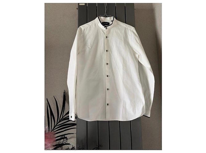 The Kooples Camicia bianca con colletto mao e bottoni a teschio Bianco - vista 2