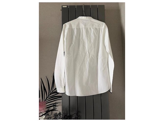The Kooples Camicia bianca con colletto mao e bottoni a teschio Bianco - vista 7