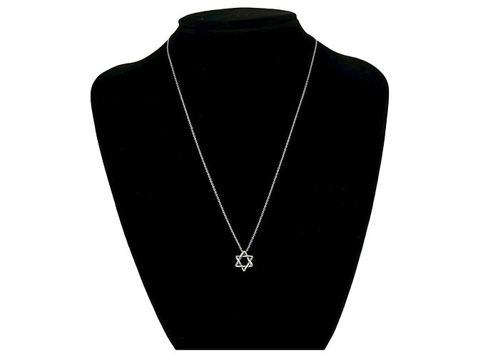 Tiffany & Co Collana Tiffany Vintage Star of David Argento - vista 2