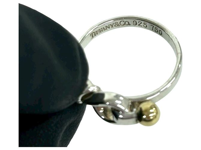 Tiffany & Co Tiffany Hook & Eye Love Knot Ring Silber Golden - Ansicht 3