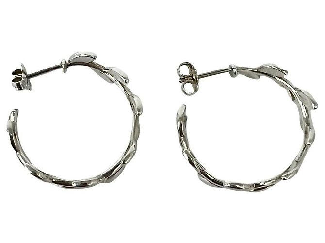 Tiffany & Co Tiffany Vintage Leaf Ohrringe Silber - Ansicht 6