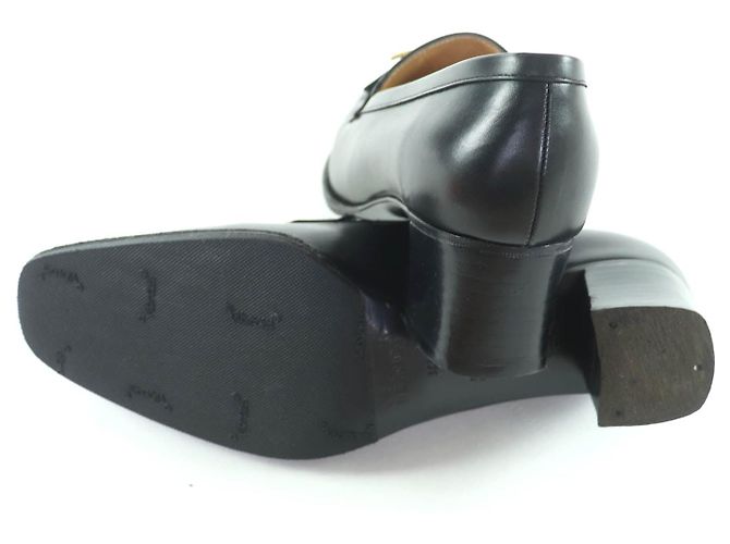 Hermès Hermes Leder-Loafer Schwarz - Ansicht 7