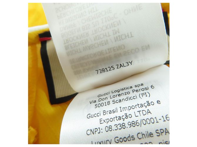 Vestido de seda Gucci Amarillo - vista 8