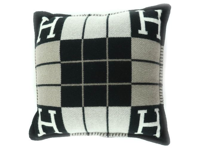 Hermès Hermes Avalon III Wollkissen Schwarz - Ansicht 3