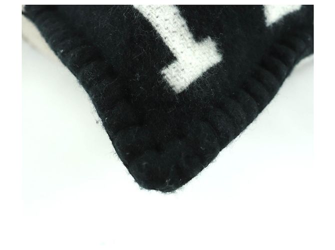 Hermès Hermes Avalon III Wollkissen Schwarz - Ansicht 5