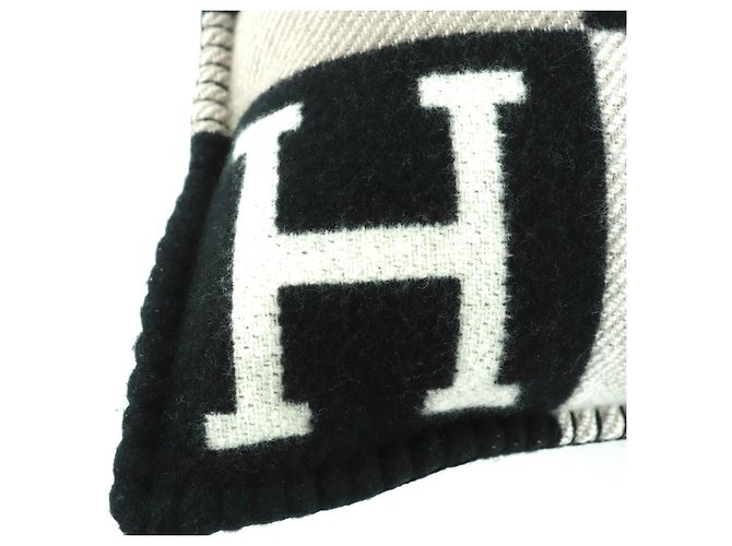 Hermès Hermes Avalon III Wollkissen Schwarz - Ansicht 6