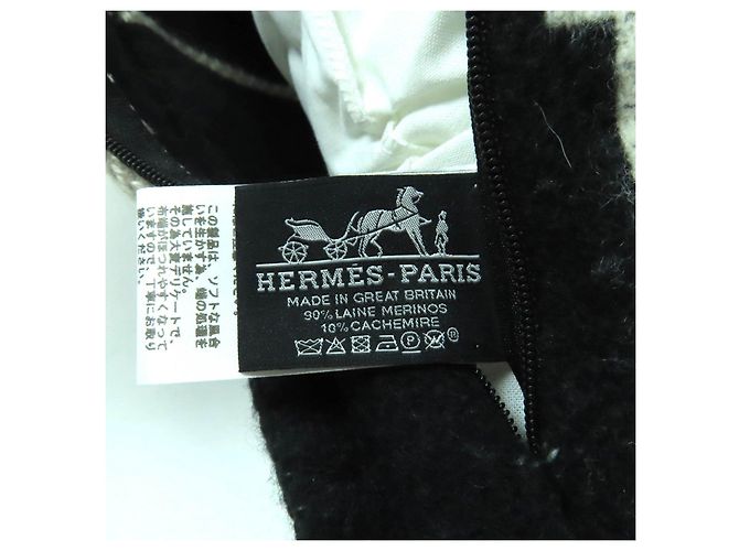 Hermès Hermes Avalon III Wollkissen Schwarz - Ansicht 7