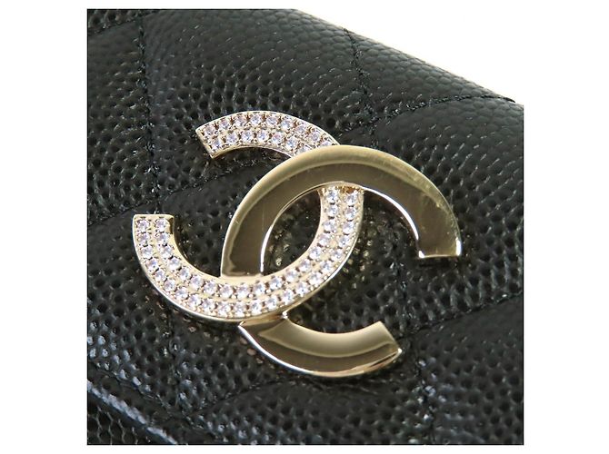 Timeless Cartera CHANEL COCO Mark Matelasse Caviar Negro - vista 9