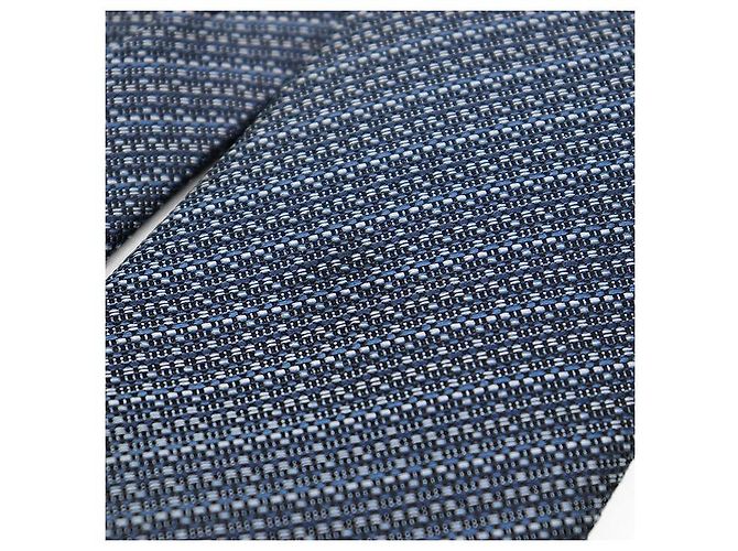 Autre Marque Cravatta in seta Brioni Regimental Blu - vista 2