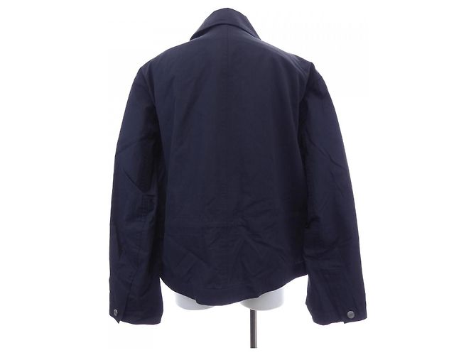 Hermès Giacca in pelle Hermes Blu Blu navy - vista 2
