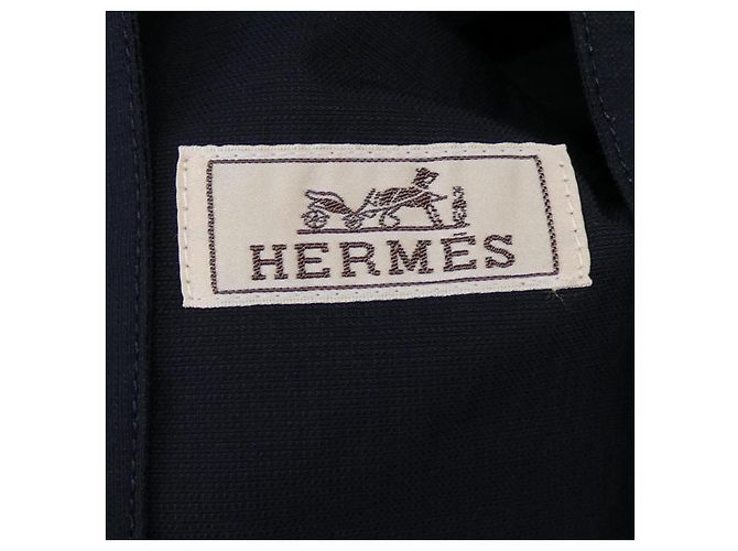 Hermès Giacca in pelle Hermes Blu Blu navy - vista 4