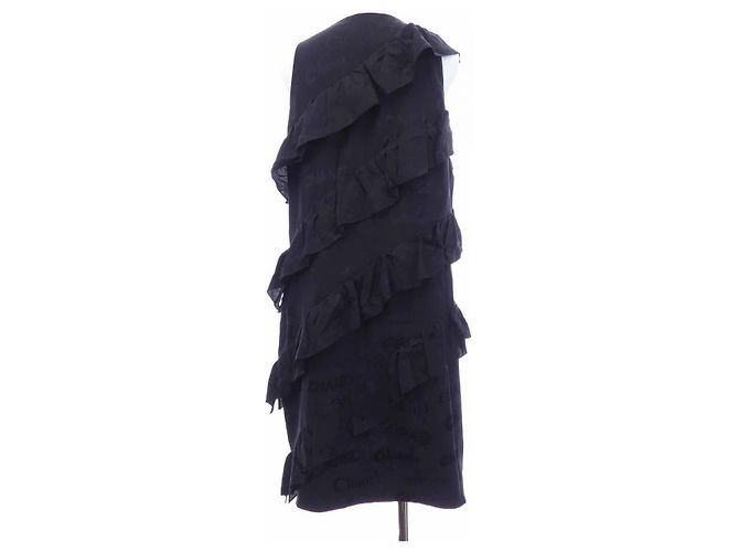 Timeless Mono de seda Chanel Negro - vista 2