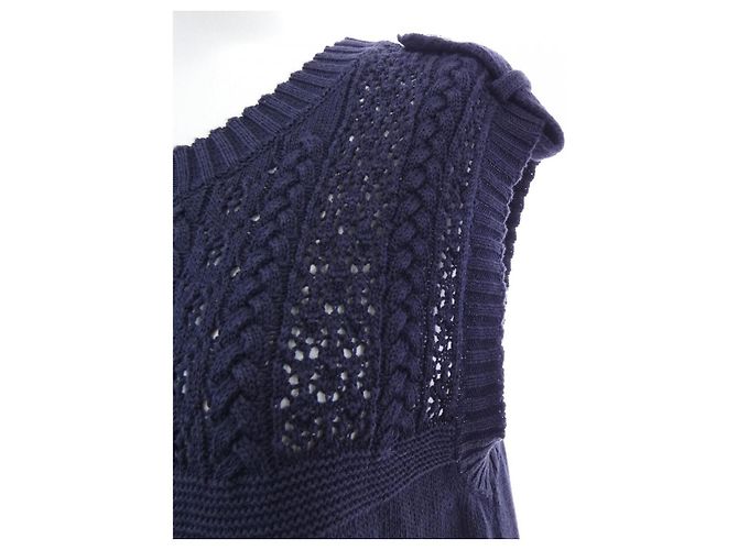 Timeless Chanel Kleid Blau Marineblau - Ansicht 6