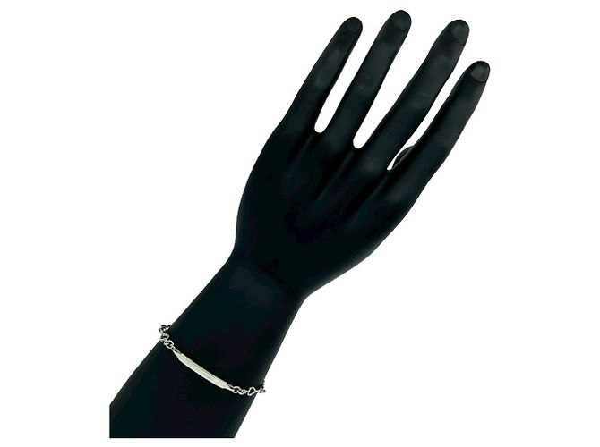 Tiffany & Co Bracciale Tiffany Vintage Heart Link ID Argento - vista 2