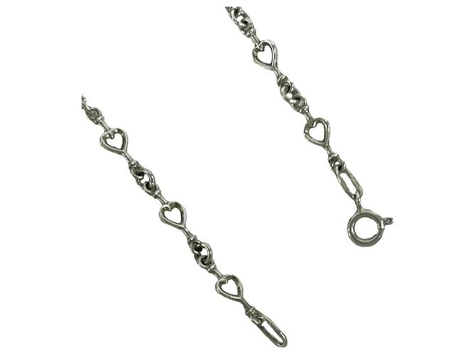 Tiffany & Co Bracciale Tiffany Vintage Heart Link ID Argento - vista 5