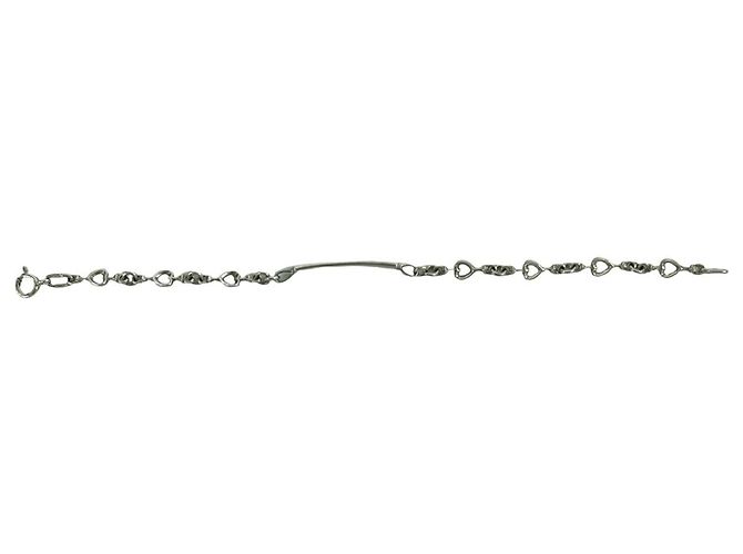 Tiffany & Co Bracciale Tiffany Vintage Heart Link ID Argento - vista 6