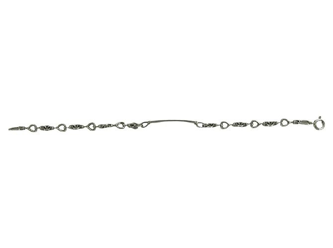 Tiffany & Co Bracciale Tiffany Vintage Heart Link ID Argento - vista 7