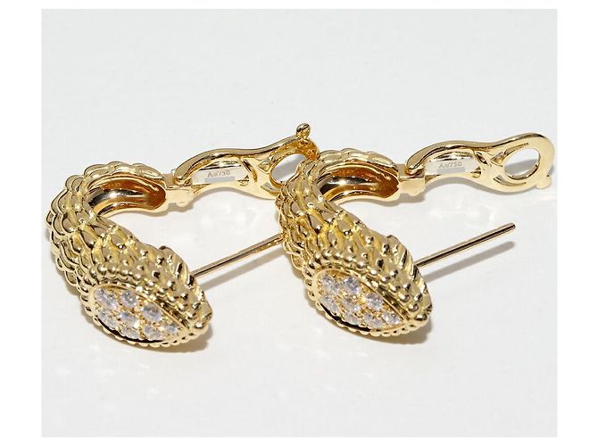Orecchini Boucheron Serpent Bohème Au750 Diamond D'oro - vista 5