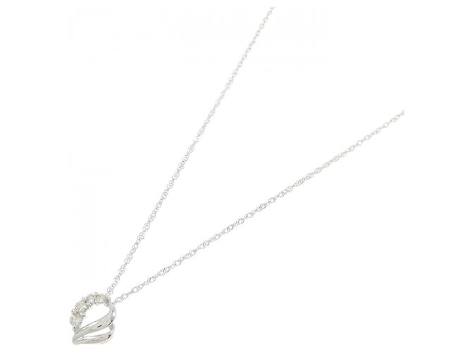 Autre Marque Collana in oro bianco Au750 e diamanti Argento - vista 2