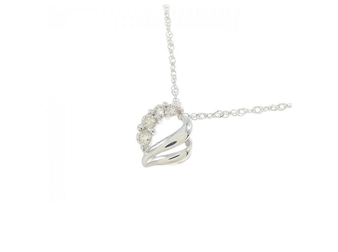 Autre Marque Collana in oro bianco Au750 e diamanti Argento - vista 3