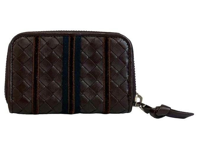 Monedero de cuero Bottega Veneta Castaño - vista 2