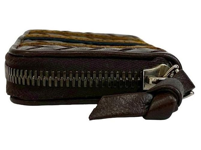 Monedero de cuero Bottega Veneta Castaño - vista 5