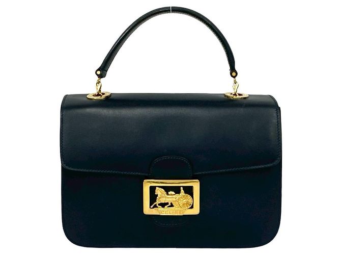 Céline Borsa in pelle di vitello Celine Blu - vista 2
