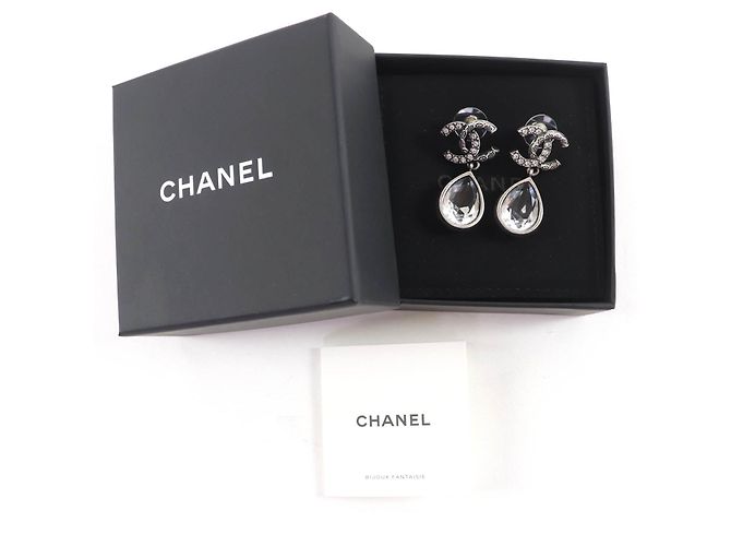Timeless Chanel COCO Mark Bijou Ohrringe Silber - Ansicht 2