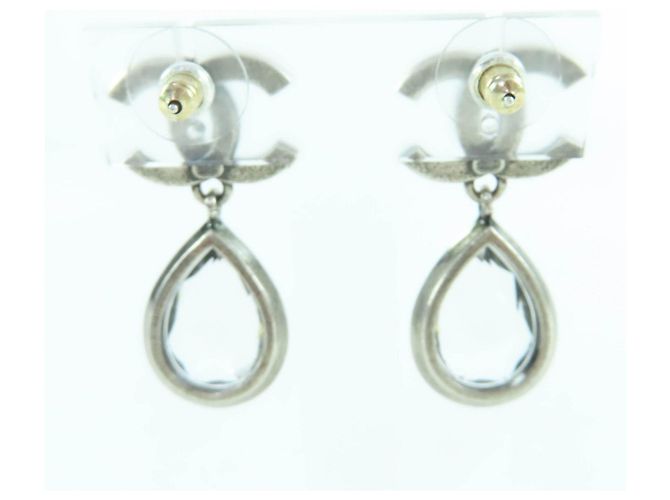 Timeless Chanel COCO Mark Bijou Ohrringe Silber - Ansicht 4