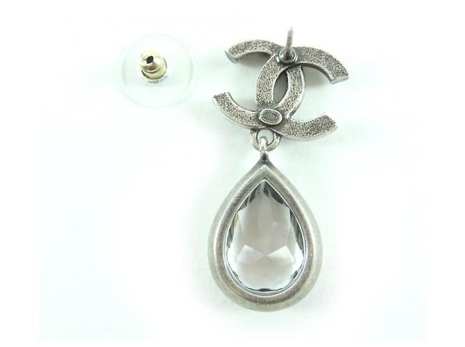 Timeless Chanel COCO Mark Bijou Ohrringe Silber - Ansicht 6