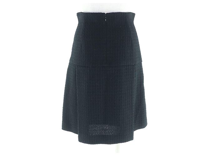 Timeless Falda de lana tweed Chanel Negro - vista 4