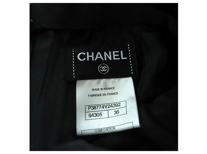 Timeless Falda de lana tweed Chanel Negro - vista 7