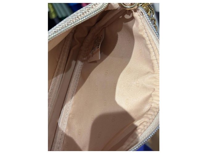 Borsa a mano Dior Beauty tessuto glitterato oro D'oro - vista 4