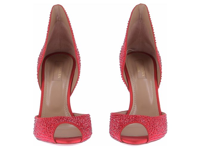 Aquazzura Rote Pumps mit Strass - Ansicht 4