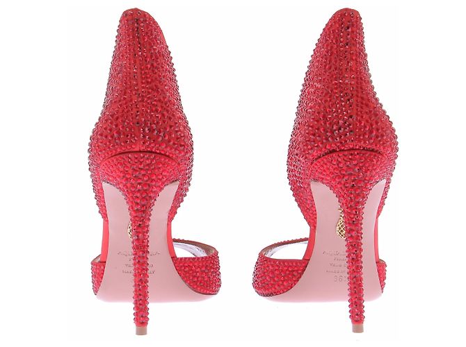 Aquazzura Rote Pumps mit Strass - Ansicht 5