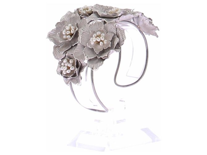 Autre Marque Bracciale manchette di perle Silvia Furmanovich Argento - vista 5